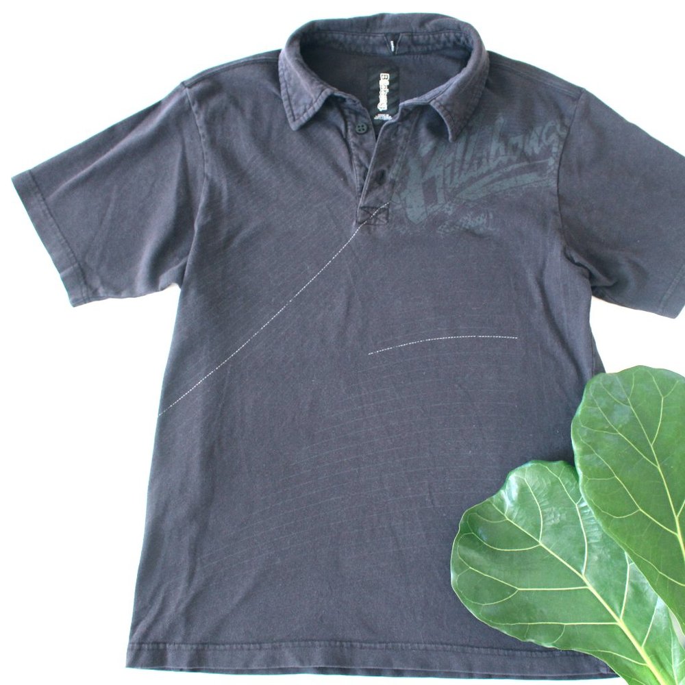 Billabong Men's Polo Size Small Black